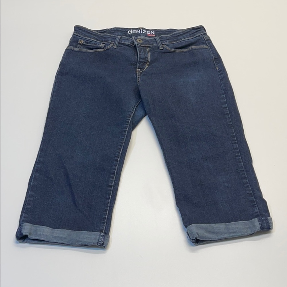 LEVI’s DENIZEN Womens 12 Roll Cuff Capri Jeans